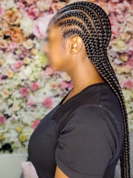 Image of  Natural, Braids (African American), Protective, Hair Extensions, Hairstyles