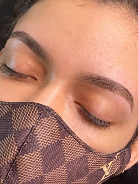 Image of  Brows, Brow Shaping, Arched, Rounded, S-Shaped, Steep Arch, Straight, Brow Technique, Wax & Tweeze, Threading