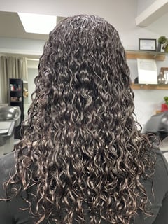 View Women's Hair, Black, Hair Color, Long, Hair Length, Curly, Haircuts, Curly, Hairstyles, 3C, Hair Texture - Susan Waggoner, Murfreesboro, TN