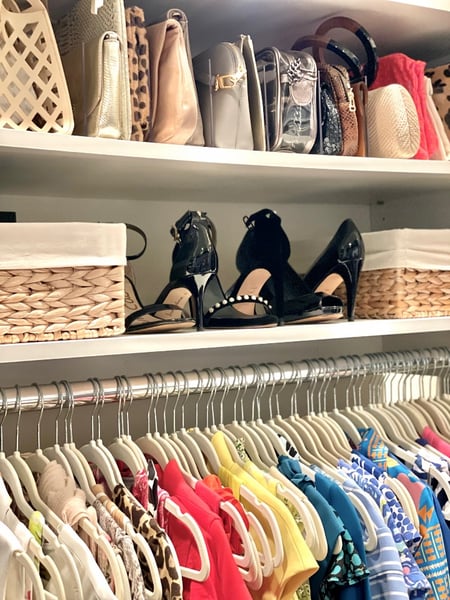 Image of  Professional Organizer, Closet Organization, Hanging Clothes, Shoe Shelves, Folded Clothes, Handbags