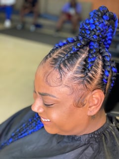 View Hairstyles, Updo, Women's Hair, Braids (African American), Weave, Protective, Natural - Keyuna Anderson, Atlanta, GA