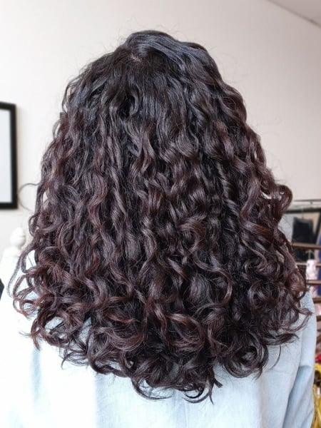 Image of  Women's Hair, Hair Length, Medium Length, Long, Coily, Haircuts, Curly, Curly, Hairstyles, Natural, Hair Texture, 3A, 3B, 3C, 4A, 4B, 4C