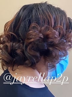 View Women's Hair, Natural, Hairstyles, 3C, Hair Texture, Silk Press, Permanent Hair Straightening - Jocelyne Uzzell, Hyattsville, MD