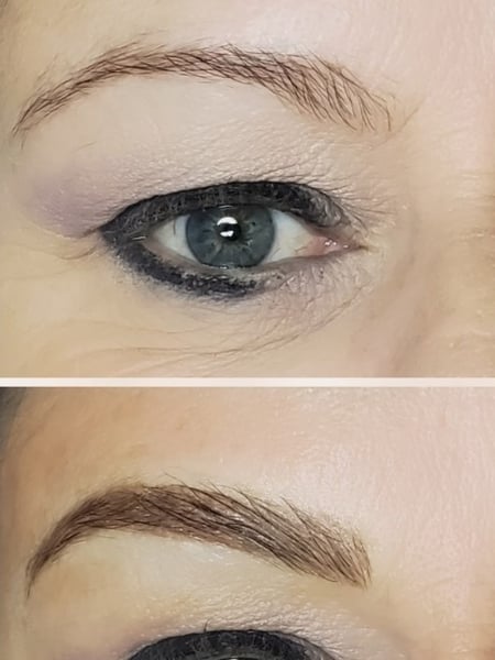 Image of  Brows, Ombré, Microblading, Nano-Stroke, Brow Lamination, Brow Tinting, Brow Sculpting, Wax & Tweeze, Brow Technique, Brow Shaping, Arched, Rounded, S-Shaped, Steep Arch, Straight