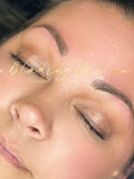Image of  Brows, Arched, Brow Shaping, Brow Sculpting, Microblading, Ombré, Nano-Stroke