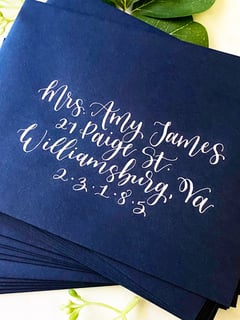 View Calligraphy, Event Signage, Wedding Stationary, Place Cards, Envelope Addressing, Calligraphy Service - Ryan Legaspi, Williamsburg, VA