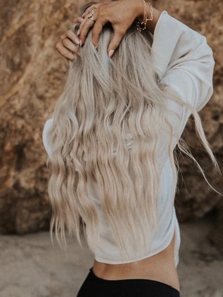 Image of  Women's Hair, Balayage, Hair Color, Highlights, Beachy Waves, Hairstyles, Hair Extensions