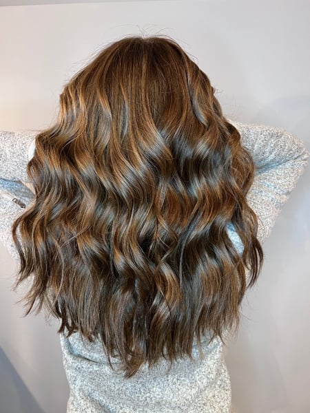 Image of  Brunette, Women's Hair, Hair Color, Full Color, Color Correction, Hair Extensions, Foilayage, Sew-In 