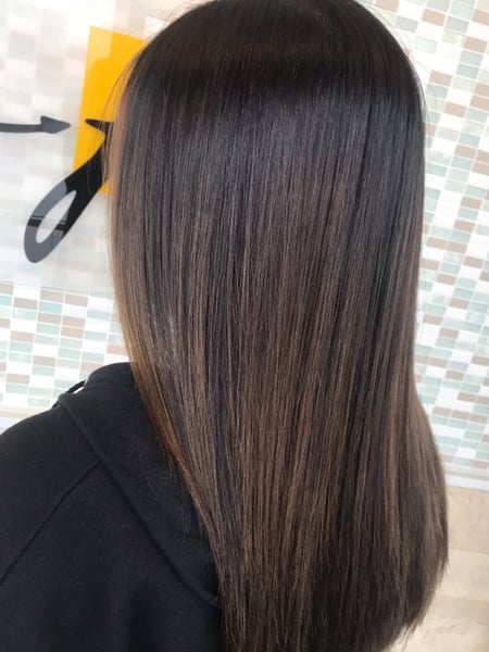 Image of  Women's Hair, Blowout, Hair Color, Balayage, Brunette, Foilayage