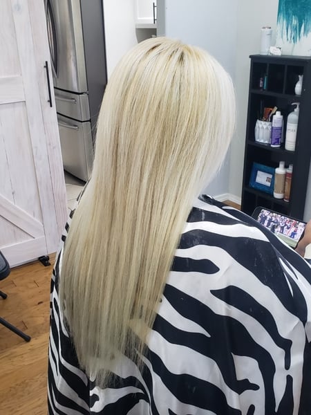 Image of  Women's Hair, Balayage, Hair Color, Blonde, Long, Hair Length