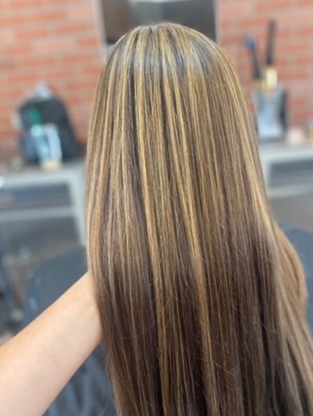 Image of  Women's Hair, Hair Color, Highlights, Full Color, Straight, Hairstyles