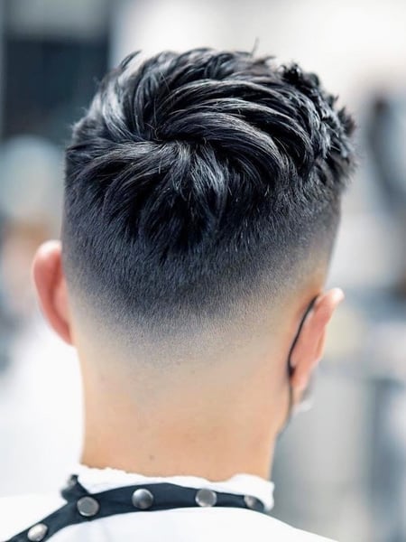 Image of  Men's Hair, Medium Fade, Haircut
