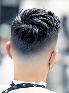 View Haircut, Medium Fade, Men's Hair - Delmy Romero, Austell, GA