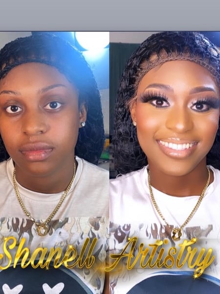 Image of  Makeup, Light Brown, Skin Tone, Daytime, Look, Evening, Glam Makeup, Brown, Colors, White