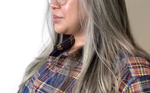View Fashion Color, Highlights, Hairstyles, Straight, Haircuts, Layered, Hair Length, Long, Blowout, Balayage, Silver, Women's Hair, Color Correction, Hair Color - Lydia Gonzalez, New York, NY