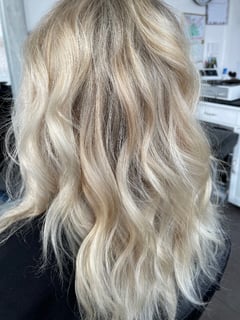 View Haircuts, Women's Hair, Blunt, Blowout, Permanent Hair Straightening, Coily, Layered, Updo, Hairstyles, Boho Chic Braid, Bridal, Hair Extensions, Natural, Beachy Waves, Straight, Curly, Silver, Hair Color, Red, Color Correction, Fashion Color, Black, Balayage, Ombré, Blonde, Brunette, Foilayage, Highlights, Full Color, Long, Hair Length, Short Ear Length, Pixie, Short Chin Length, Shoulder Length, Medium Length - Demi Chapman, 