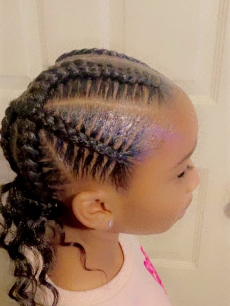 Image of  Kid's Hair, Braiding (African American), Hairstyle, Protective Styles