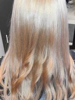 View Hair Length, Women's Hair, Blonde, Hair Color, Color Correction, Long Hair (Mid Back Length) - Nicole Bertoldi, Magnolia, TX