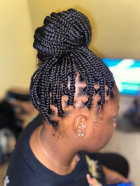 Image of  Women's Hair, Black, Hair Color, Long, Hair Length, Boho Chic Braid, Hairstyles, Braids (African American), Locs, Curly, Hair Extensions, Natural, Protective