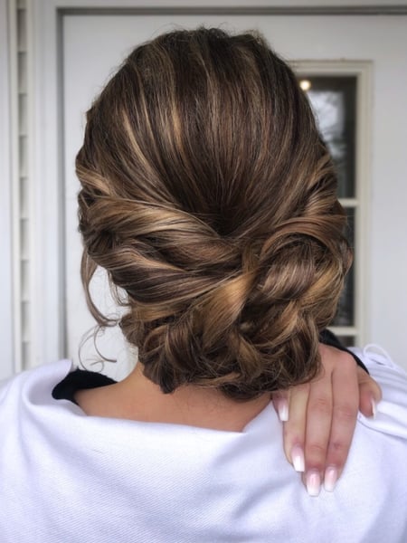 Image of  Women's Hair, Bridal, Hairstyles, Curly, Updo, Vintage