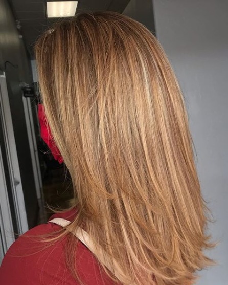 Image of  Women's Hair, Highlights, Hair Color, Long, Hair Length, Layered, Haircuts