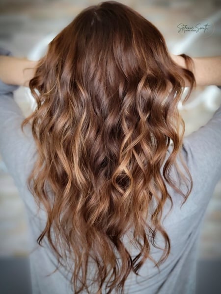 Image of  Balayage, Brunette, Long, Women's Hair, Hair Color, Hair Length
