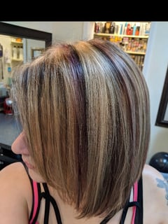 View Women's Hair, Hair Color, Blonde, Brunette, Highlights - Julie Roohi, Wake Forest, NC