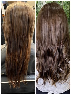 View Beachy Waves, Hairstyles, Women's Hair, Hair Extensions, Brunette, Hair Color, Long, Hair Length - Jamie Keenan, Chattanooga, TN