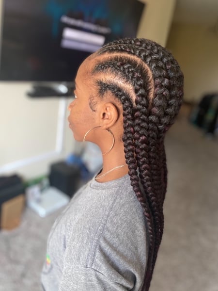 Image of  Women's Hair, Braids (African American), Hairstyle