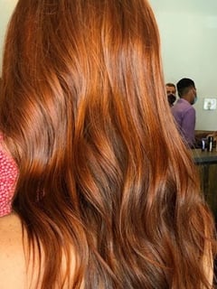View Women's Hair, Hair Color, Red, Medium Length, Hair Length - Liz Huffman, Dallas, TX