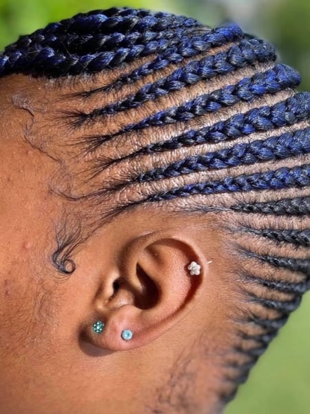 Image of  Women's Hair, Braids (African American), Hairstyles, 3B, Hair Texture