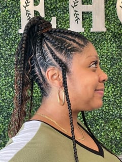 View Long, Hairstyles, Boho Chic Braid, Women's Hair, Braids (African American), Hair Length, Protective - Tiana Reid, Orlando, FL