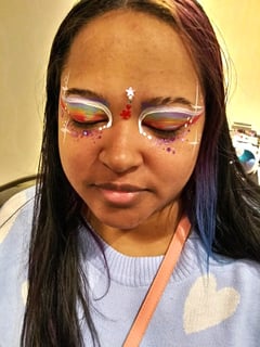 View Face Painting, Shapes & Things, Stars, Embellishments, Glitter, Gems, Rainbow - Brianna Gregory, Clinton, MD