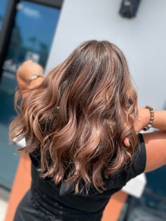 View Color Correction, Medium Length, Haircuts, Hair Length, Bob, Red, Fashion Color, Blonde, Balayage, Brunette, Blowout, Hairstyles, Beachy Waves, Women's Hair, Layered, Highlights, Hair Color, Full Color - Alec Lamb, Cape Coral, FL