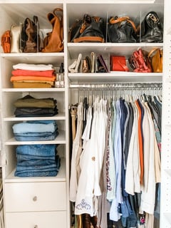 View Closet Organization, Professional Organizer, Hanging Clothes, Folded Clothes, Handbags - DwellWell , San Francisco, CA
