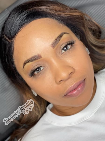 Image of  Light Brown, Skin Tone, Makeup, Daytime, Look, Evening, Brown, Colors, Gold, Brow Shaping, Brows, Brow Tinting, Brow Technique, Brow Lamination, Ombré, Microblading, Nano-Stroke