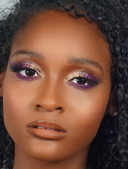 Image of  Makeup, Purple, Colors, Red, Bridal, Look, Glam Makeup, Brown, Skin Tone