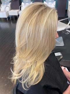 View Women's Hair, Hair Color, Blonde, Foilayage, Highlights, Balayage, Long, Hair Length, Layered, Haircuts, Straight, Hairstyles - Laura (Laura) Redmond, Frisco, TX