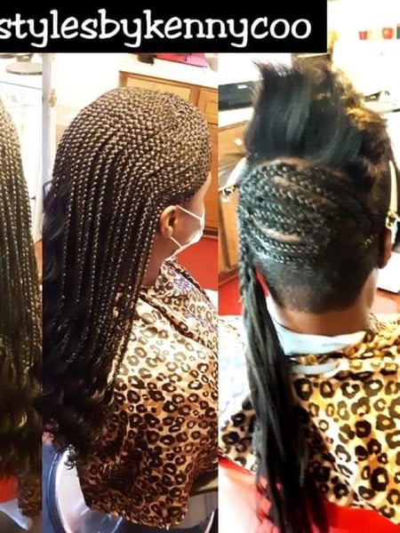 Image of  Updo, Hairstyles, Women's Hair, Boho Chic Braid, Hair Extensions, Natural, Bridal, Weave, Protective, Braids (African American), Wigs