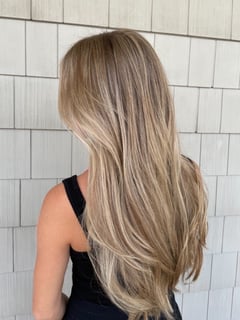 View Women's Hair, Balayage, Hair Color, Blowout, Black, Blonde, Brunette, Color Correction, Foilayage - hannah galbato, Raynham, MA