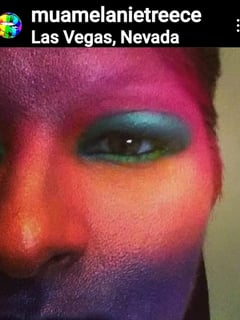 View Look, Green, Pink, Blue, Purple, Colors, Orange, Halloween, Makeup, Skin Tone, Very Fair - Melanie Treece, Las Vegas, NV