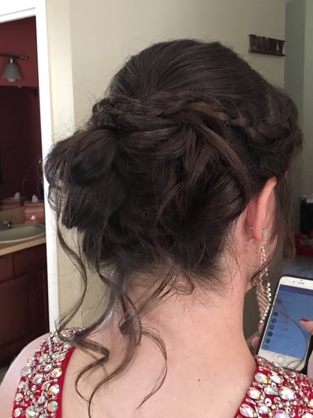 Image of  Women's Hair, Curly, Hairstyles, Updo, Bridal
