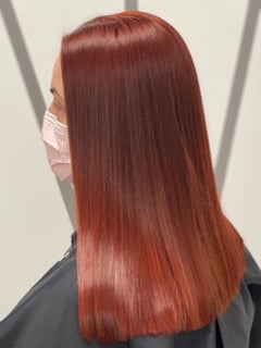 View Women's Hair, Hair Color, Red, Hair Length, Shoulder Length, Haircuts, Blunt, Bob, Hairstyles, Straight - Janelle Finseth, West Fargo, ND