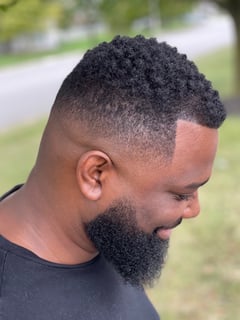 View Men's Hair, Medium Fade, Haircut, Hairstyles, Braids (African American) - Cierra Davis, Columbus, OH