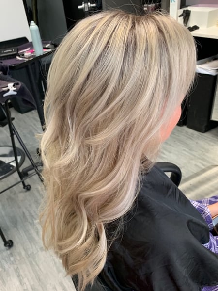 Image of  Women's Hair, Hair Color, Balayage, Blonde, Highlights, Ombré, Long, Hair Length, Layered, Haircuts, Beachy Waves, Hairstyles, Hair Extensions