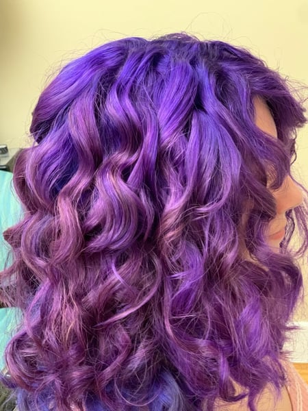 Image of  Curly, Hairstyles, Women's Hair, Fashion Color, Hair Color