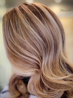 View Long, Women's Hair, Hair Color, Blonde, Balayage, Hair Length - Stefanie Smith, Syracuse, NY