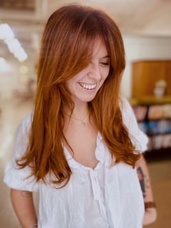 View Red, Full Color, Highlights, Hair Color, Women's Hair - Chloe Thomas, Los Angeles, CA