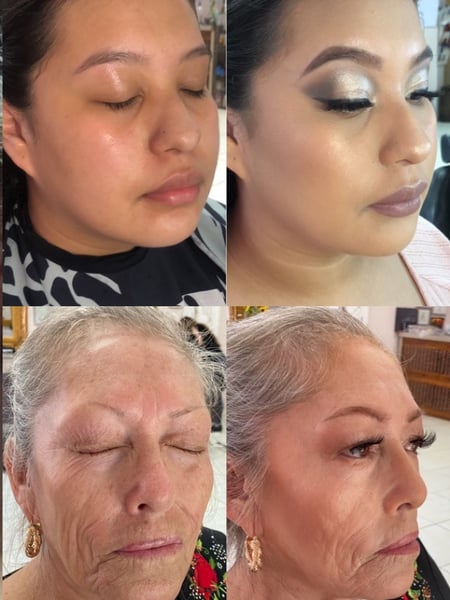 Image of  Olive, Skin Tone, Makeup, Light Brown, Dark Brown, Brown, Black Brown, Fair, Very Fair, Red Lip, Look, Daytime, Evening, Bridal, Glam Makeup, Colors, Orange, Black, Green, Red, Purple, Blue, Pink, Yellow, White, Gold, Brown, Glitter, Lash Enhancement, Lashes, Brow Shaping, Brows, Wax & Tweeze, Brow Technique