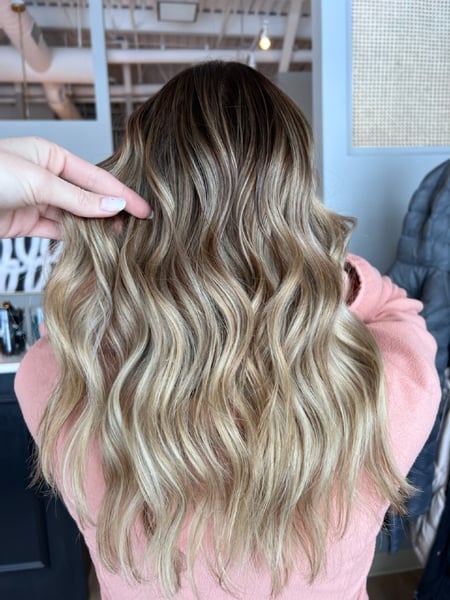 Image of  Blonde, Balayage, Hairstyles, Beachy Waves, Women's Hair, Hair Color, Foilayage